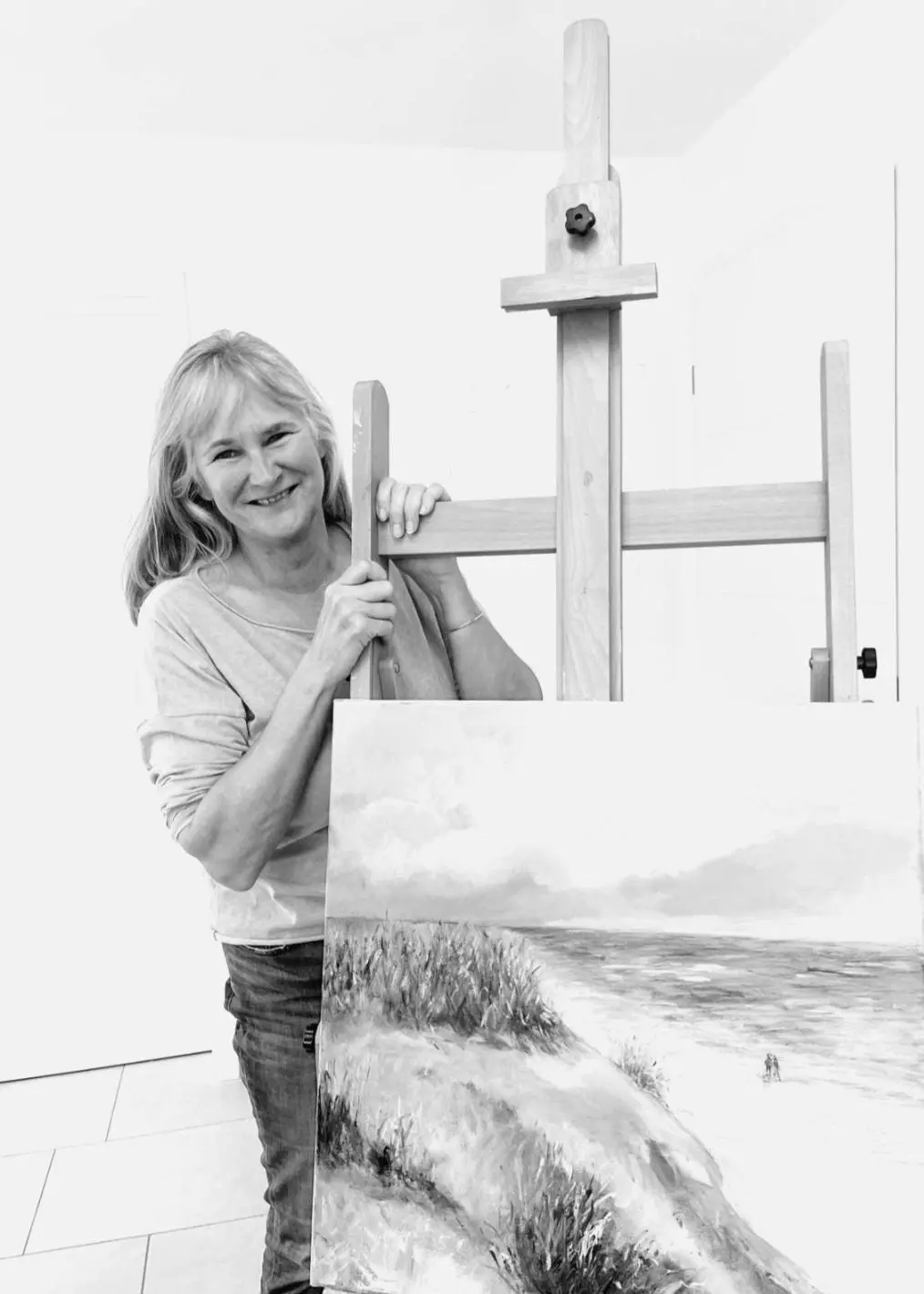 Martina Markmann: Martina Markmann im Atelier