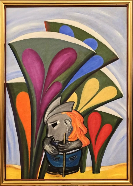 Rollo in seinem Garten